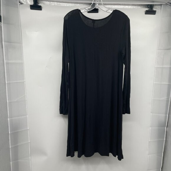 Old Navy Womens Shift Dress Long Sleeve Black Size M Tall - Picture 7 of 9
